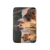 Honden vieren nieuwjaar badmat (Voorkant Verticaal)