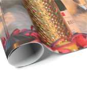 Honden vieren nieuwjaar cadeaupapier (Rol Hoek)