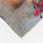 Honden vieren nieuwjaar fleece deken (Hoek)