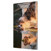 Honden vieren nieuwjaar klembord (Links)