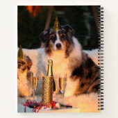 Honden vieren nieuwjaar notitieboek (Achterkant)