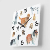 Honden  vierkante klok (Hoek)