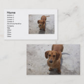 Honden visitekaartje (Voorkant / Achterkant)