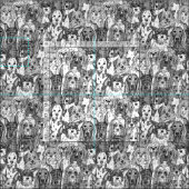 Honden voldoende zwart wit stof (Delen)