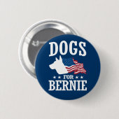 HONDEN VOOR BERNIE SANDERS RONDE BUTTON 5,7 CM (Voorkant /achterkant)