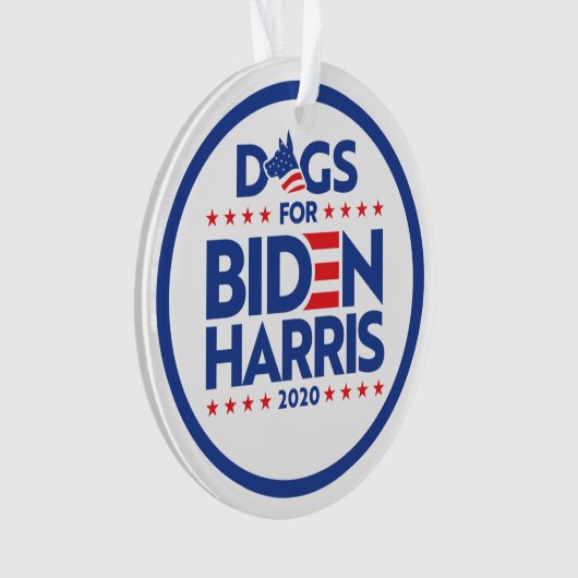 HONDEN VOOR BIDEN HARRIS 2020 ORNAMENT (voorkant)