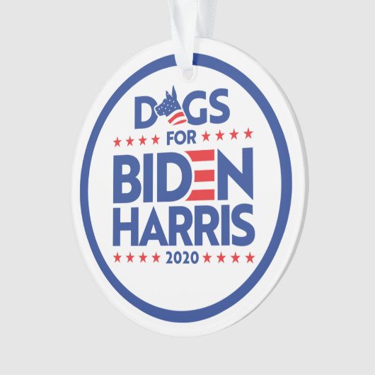 HONDEN VOOR BIDEN HARRIS 2020 ORNAMENT (voorkant)