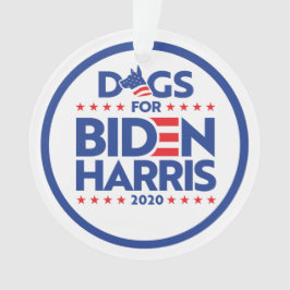 HONDEN VOOR BIDEN HARRIS 2020 ORNAMENT