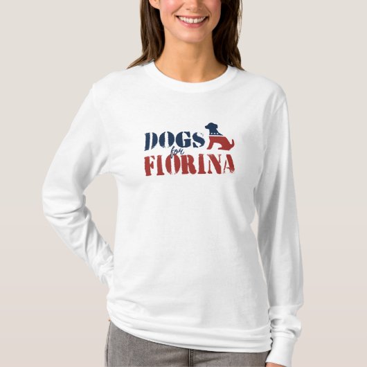 Honden voor Carly Fiorina T-shirt (Voorkant)