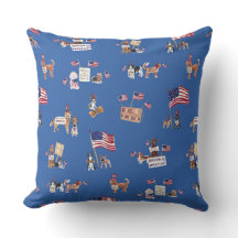 HONDEN VOOR DEMOCRATIE Patriottisch Blauw