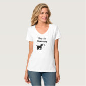 Honden voor Democratie T-shirt (Voorkant volledig)