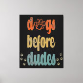 Honden voor dudes | De beste cadeaus voor hondenei Canvas Afdruk (Voorkant)