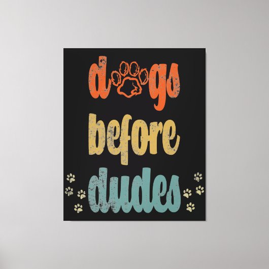 Honden voor dudes | De beste cadeaus voor hondenei Canvas Afdruk (Voorkant)