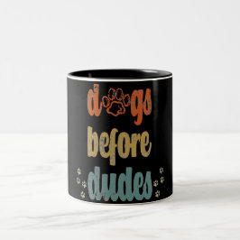 Honden voor dudes | De beste cadeaus voor hondenei Tweekleurige Koffiemok