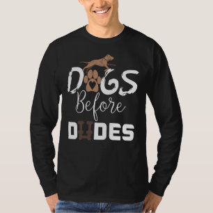 Honden voor Dudes Funny Pitbull Hondenliefhebbers  T-shirt