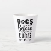 Honden voor Dudes Latte Mok (Voorkant)