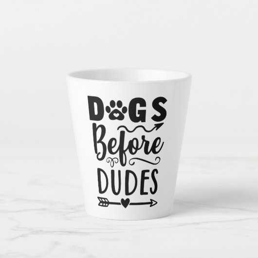 Honden voor Dudes Latte Mok (Voorkant)