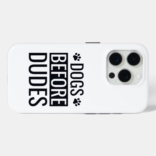 Honden vóór Dudes Quote Case-Mate iPhone Case (Achterkant (horizontaal))