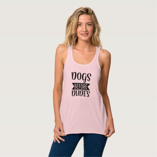 Honden voor Dudes Tanktop (Volledige Voorkant)