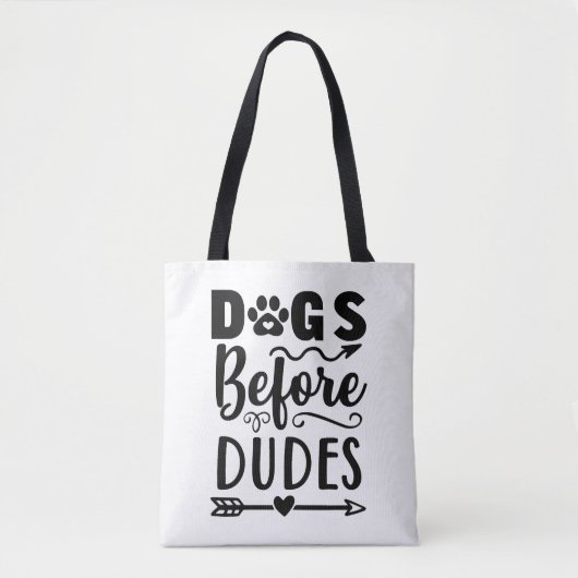 Honden voor Dudes Tote Bag (Voorkant)
