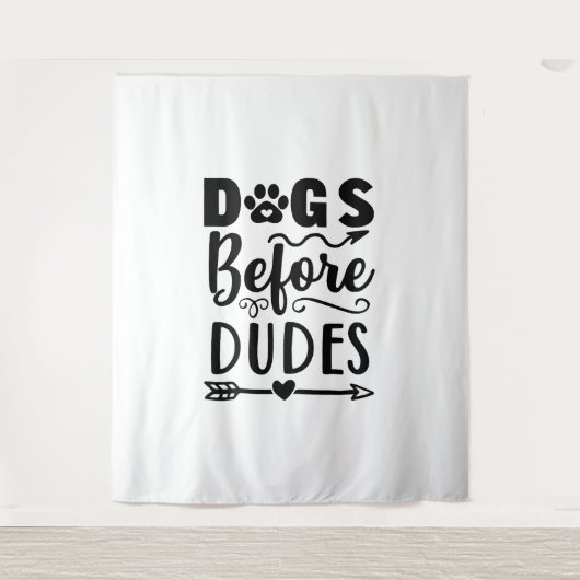 Honden voor Dudes Wandkleed (Voorkant)
