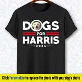 Honden voor Harris 2024 Gepersonaliseerde hondenfo T-shirt