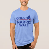 Honden voor Harris Walz Tri-Blend Shirt (Voorkant)