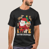 Honden voor iedereen Funny Cute Winter Kerstmis T-shirt (Voorkant)