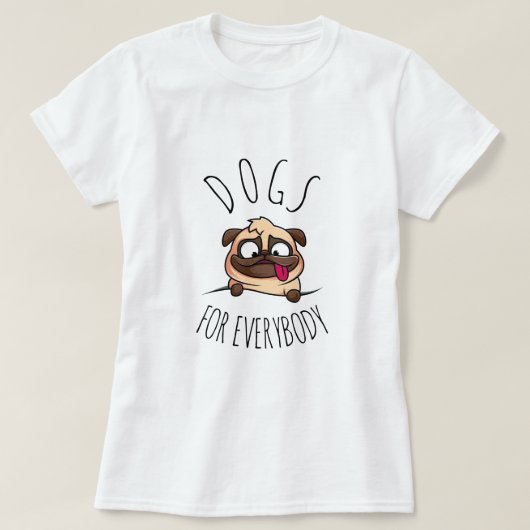 Honden voor iedereen | Grappige hond T-shirt (Design voorkant)