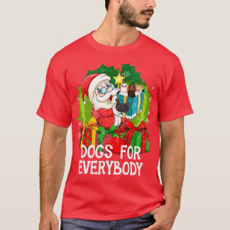 Honden voor iedereen met kerstmis t-shirt