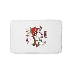 Honden Voor Iedereen Sinterklaas Grappige Kerstmis Badmat