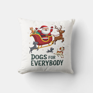 Honden voor iedereen Sinterklaas Grappige Kerstmis Kussen