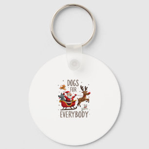 Honden Voor Iedereen Sinterklaas Grappige Kerstmis Sleutelhanger