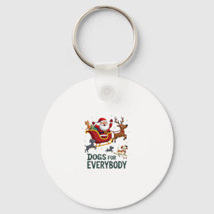 Honden voor iedereen Sinterklaas Grappige Kerstmis Sleutelhanger