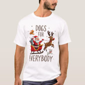 Honden Voor Iedereen Sinterklaas Grappige Kerstmis T-shirt (Voorkant)