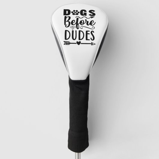 Honden voor kerels golfheadcover (Voorkant)