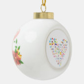 Honden voor kerstmis keramische bal ornament (Links)
