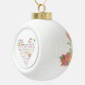 Honden voor kerstmis keramische bal ornament (Rechts)