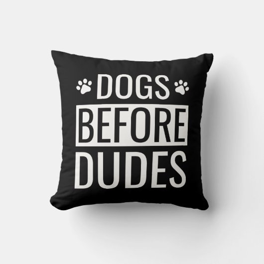 Honden Voor Mannen Citaat Kussen (Voorkant)