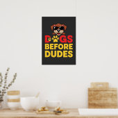 Honden Voor Mannen Poster (Keuken)