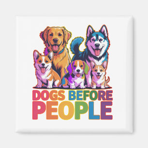 Honden Voor Mensen Grappig Ontwerp Voor Hondenlief Magneet