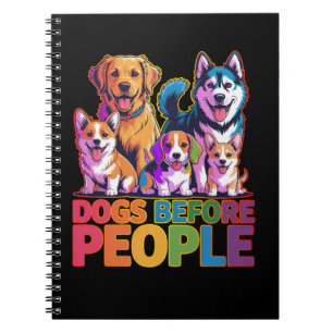 Honden Voor Mensen Grappig Ontwerp Voor Hondenlief Notitieboek