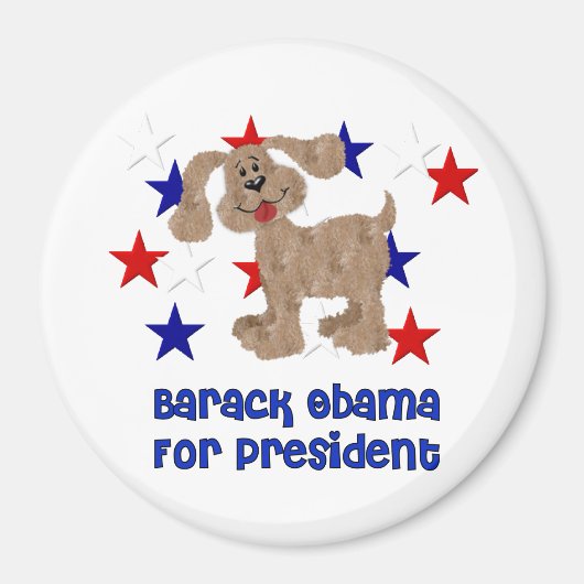 Honden voor Obama Magneet (Voorkant)