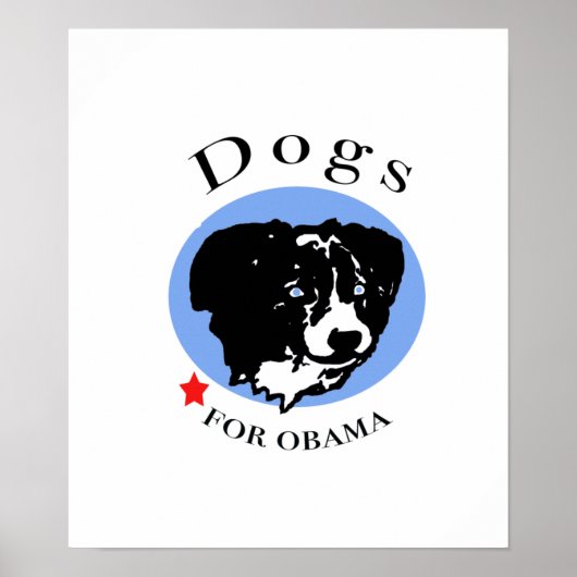 Honden voor Obama-poster Poster (Voorkant)