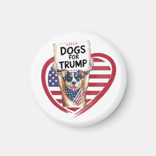 Honden voor Trump: Paw-politieke patriotten Magneet
