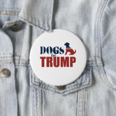 Honden voor Trump Ronde Button 4,0 Cm (In situ)