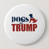 Honden voor Trump Ronde Button 4,0 Cm (Voorkant)
