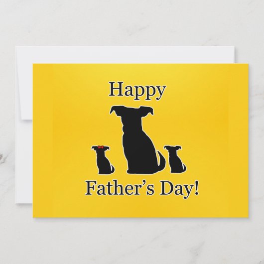 Honden voor Vaderdag Feestdagenkaart (Voorkant)