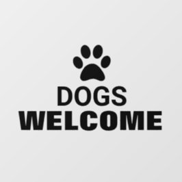 Honden Vriendelijk Bedrijf Glas Raamsticker