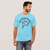 Honden vrienden shirt twee prints met tekst (Voorkant volledig)